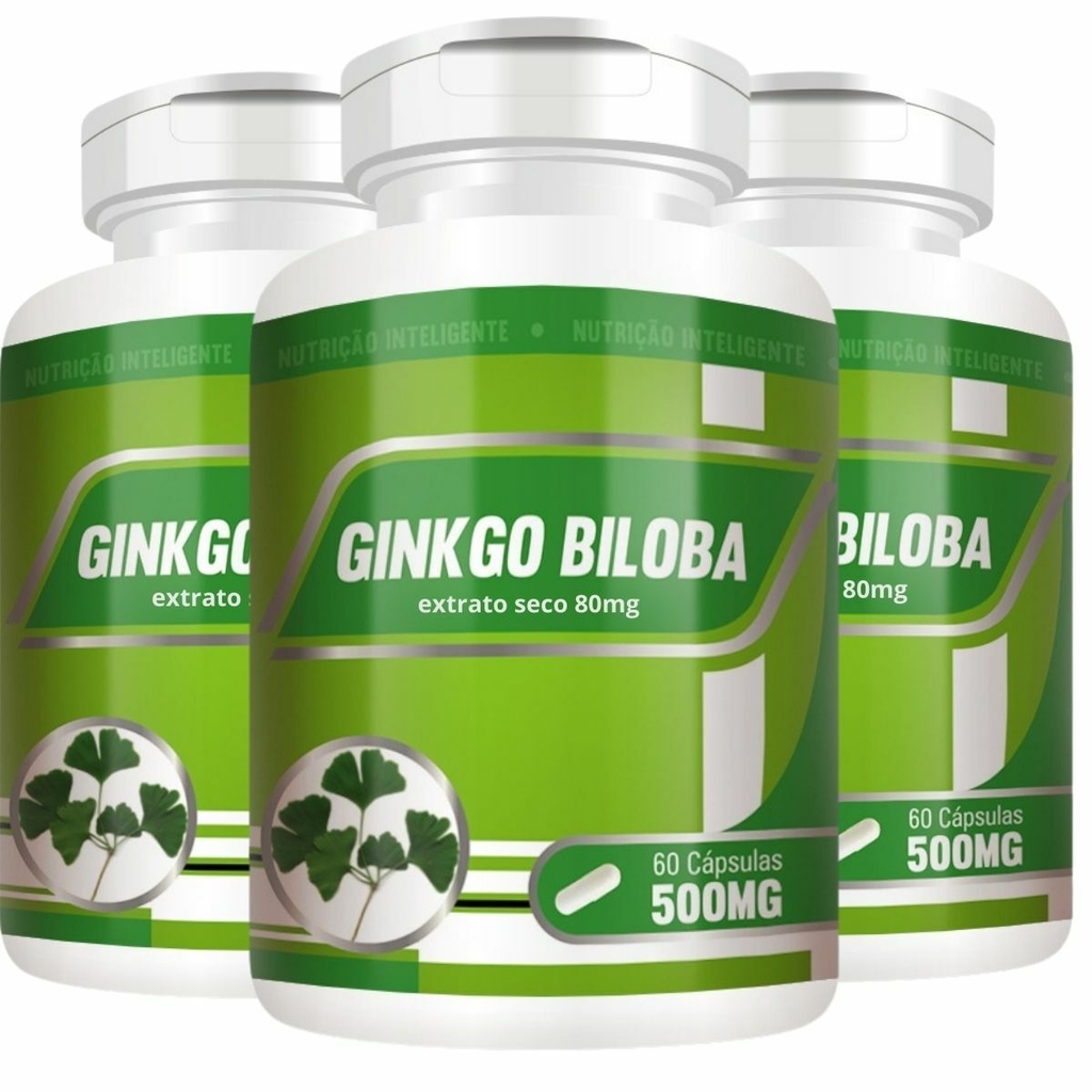 Gingko Biloba Extrato Seco Memória e Vitalidade 500mg 60