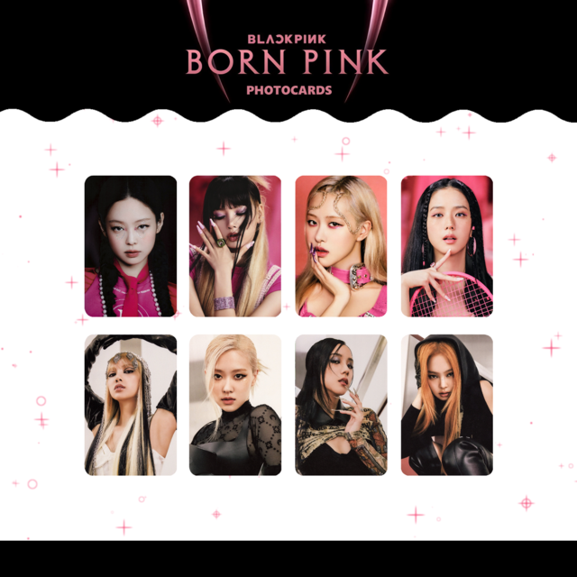Kit Photocards Black Pink- Born Pink (frente e verso)