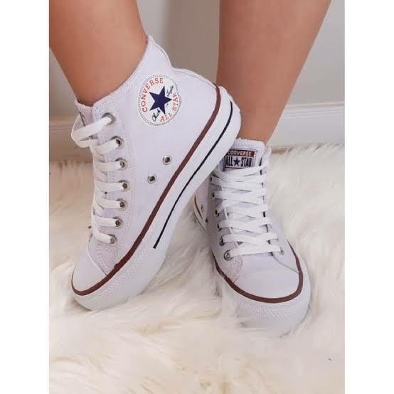 All star de botinha hot sale branco