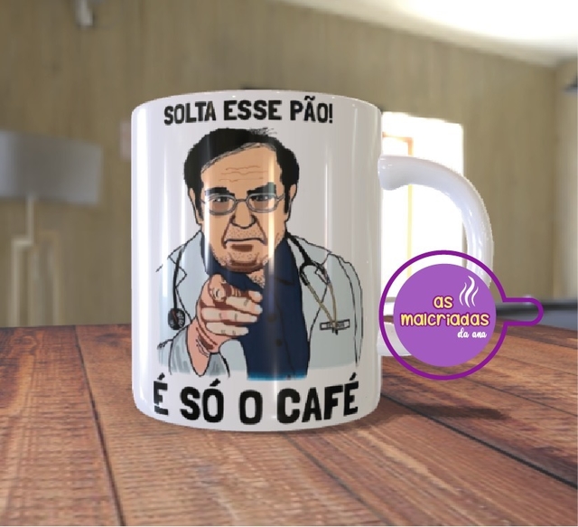 Caneca Porcelana Dr Nowzaradan (só Café, Solta Esse Pão)