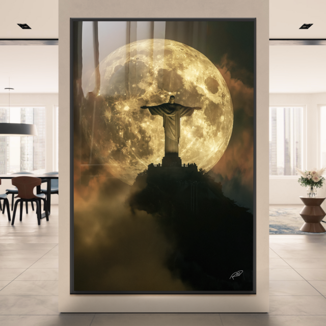 Quadro Decorativo Cristo Redentor Cole O Assinada Rod Designer