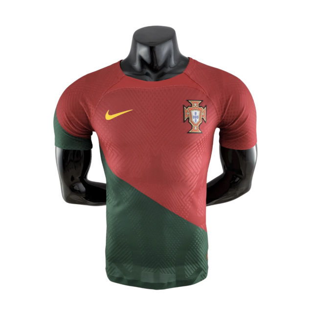 Camisa Portugal 22/23 - Masculina - Versão Jogador - Vinho e Verde