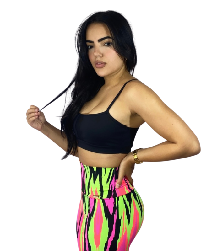 Calça Legging Cós Alto Estampada