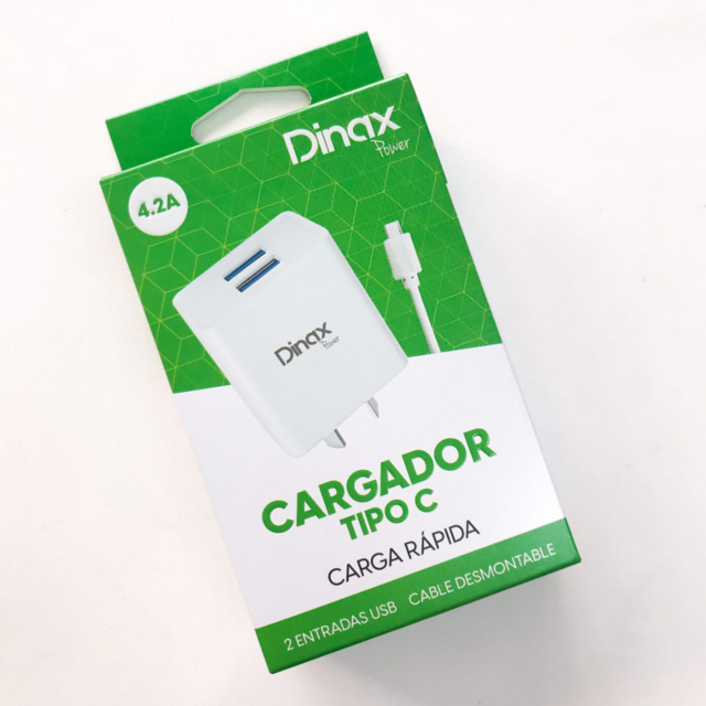 Cargador Dinax 4 2A Rápido Tipo C TechCell