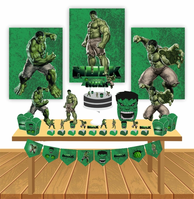 Kit Festa Fácil Hulk Decoração Aniversário