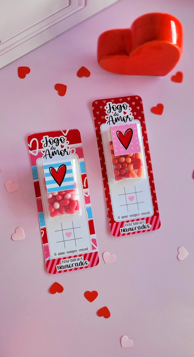 Card Jogo do Amor com Tic Tac - Dia dos Namorados