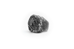 Meteorite and Black Diamond Ring - buy online