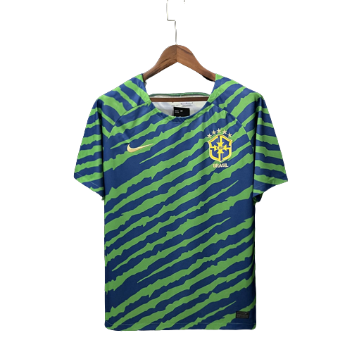 Camisa do Brasil Azul E Verde Masculina 2022