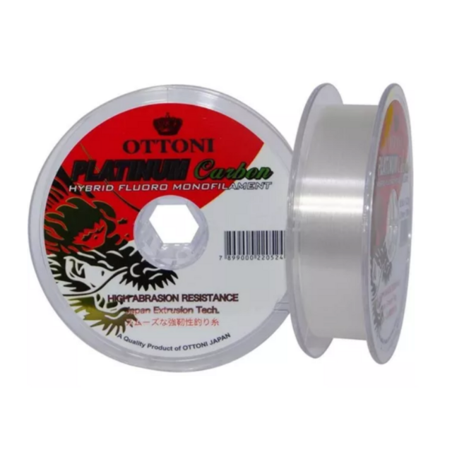 Linha Mono Platinum Carbon 100m 0,50mm Amarelo Ottoni