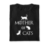 remera mother of cats black