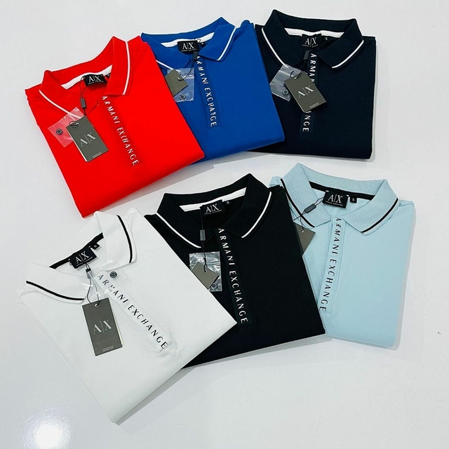 Camisa tipo best sale polo armani exchange