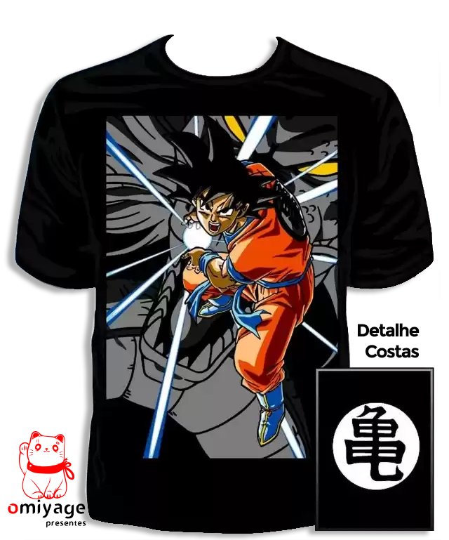 Camiseta com desenho do Goku crianca Kame Hame Ha by Eijinet on