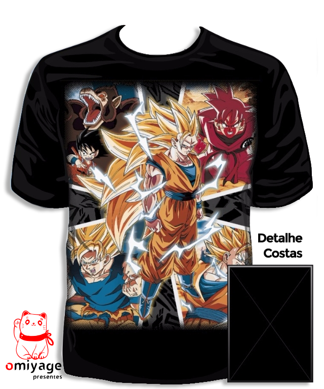 Camiseta Dragon Ball Z Goku Super Sayajin