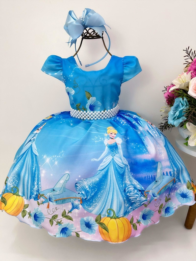 Roupa da best sale princesa cinderela