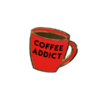 Broche Pin - Coffe Addict - Candy Doll Club