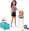 Boneca Babá - Quartinho - Barbie® FAMILY BABYSITTER PLAYSET - Mattel