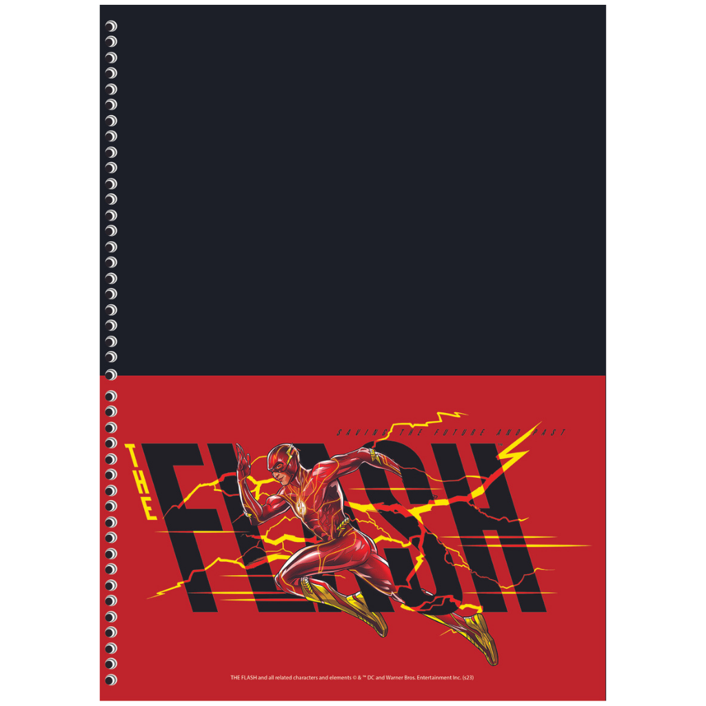 Caderno Universitário The flash 1 matéria 80 folhas