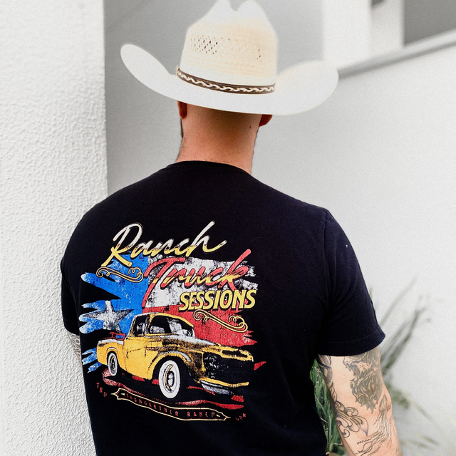 Camiseta Ford F100-V8 Feminina Preta