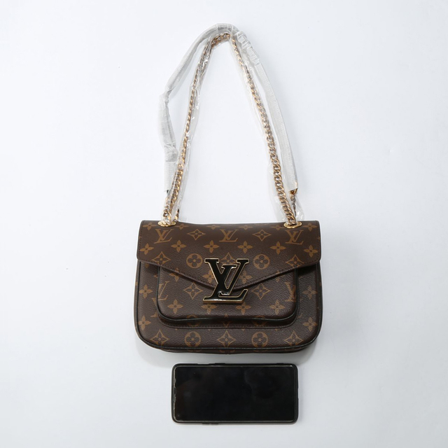 Louis Vuitton Brown Monogram Coated Canvas Passy Gold Hardware