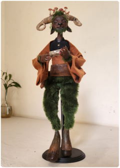 Audúrr, the Faun of Anastar - Unique Satyr OOAK Art Doll Sculpture - online store