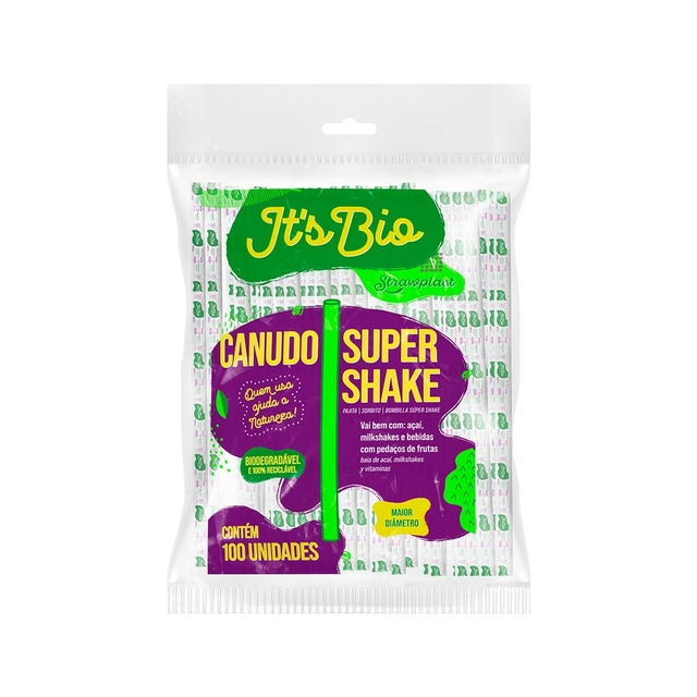 CANUDO BIO SUPER SACHE 10MM 100 UN STRAW