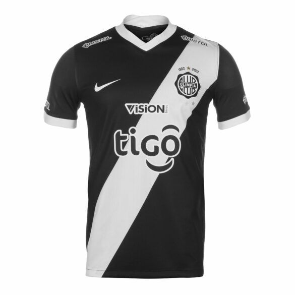 Camisa Club Olimpia Home I 23/24 Masculina Modelo Torcedor Fan Branca