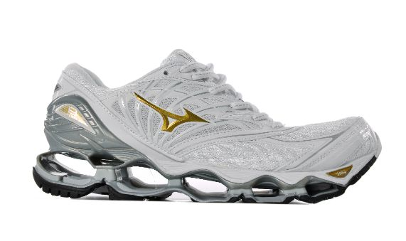 Mizuno pro 8 store branco e dourado