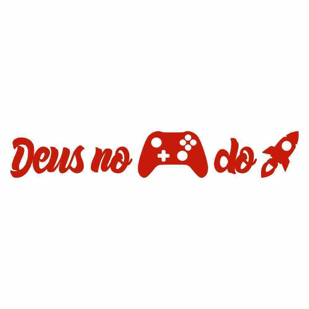 Adesivo Frase Deus No Controle Do Foguete