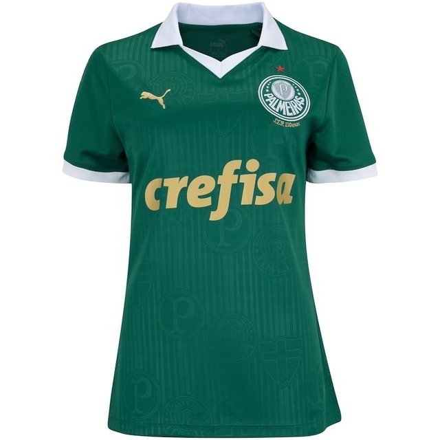 Camisa Palmeiras I 2024 25 Feminino Torcedora Puma Verde