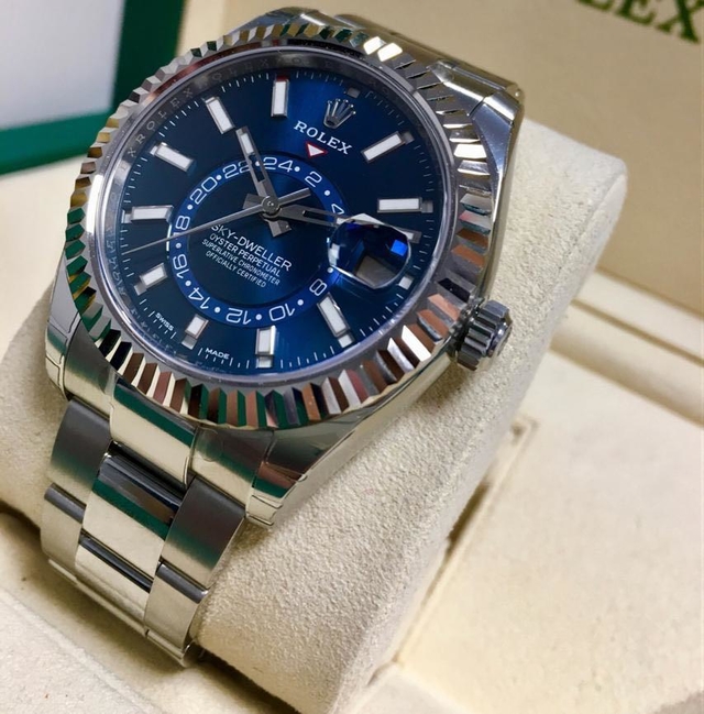 Rolex sky dweller azul new arrivals