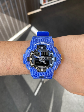 G SHOCK GBA 700 AZUL JEANS LINHA PREMIUM