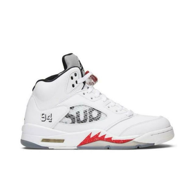 Supreme x Air Jordan 5 Retro 'White'