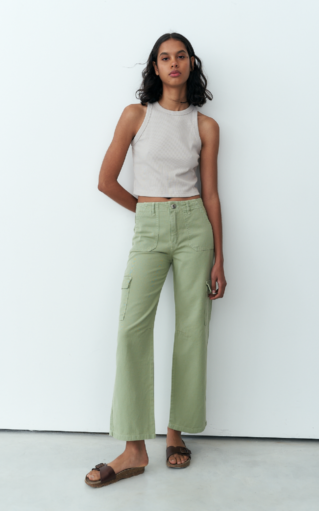 Pantalon best sale verde pastel