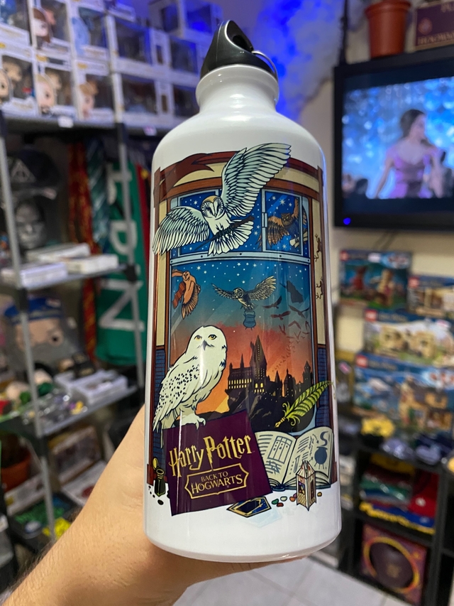 Botella (termo) - Cuadro Harry Potter (blanca)