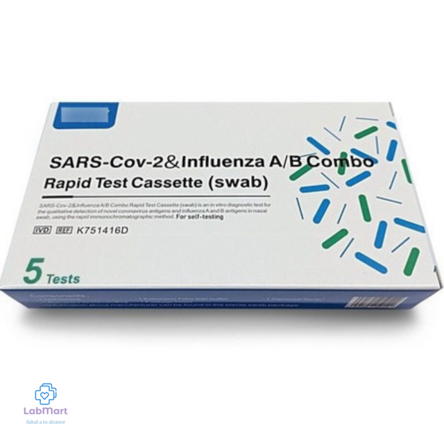 Prueba Rápida Antígeno Influenza A B Caja 5 Piezas 2801