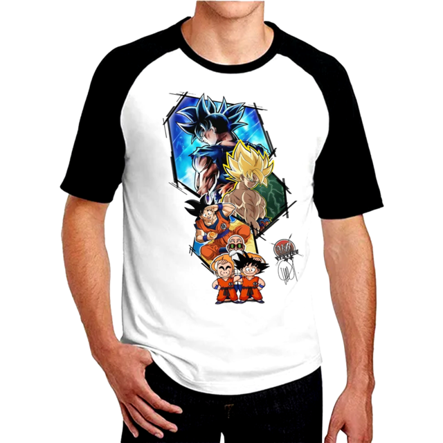 Camiseta DBZ Fun Raglan Unissex - Loja Cinemap