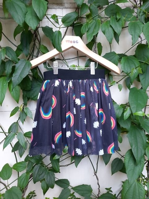 Saia tule hot sale arco iris