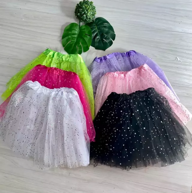 Saia shops tule com glitter