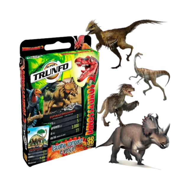 JOGO DE CARTAS SUPER TRUNFO DINOSSAUROS 2 GROW - Aries Informática