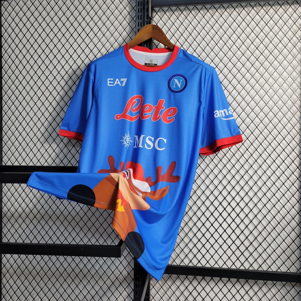 Camisa Edição Especial Napoli Torcedor Masculina Azul