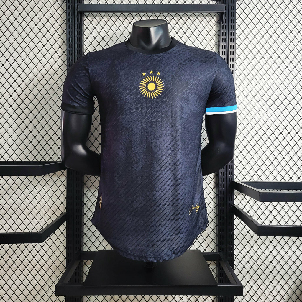 Camisa Argentina Messi Goat Edi O Limitada Preta