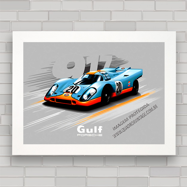 Quadro Decorativo Automobilismo Motorsport Racing Porsche