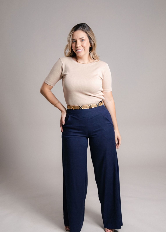 Calça Pantalona Ju - Comprar em Dona Helô Boutique