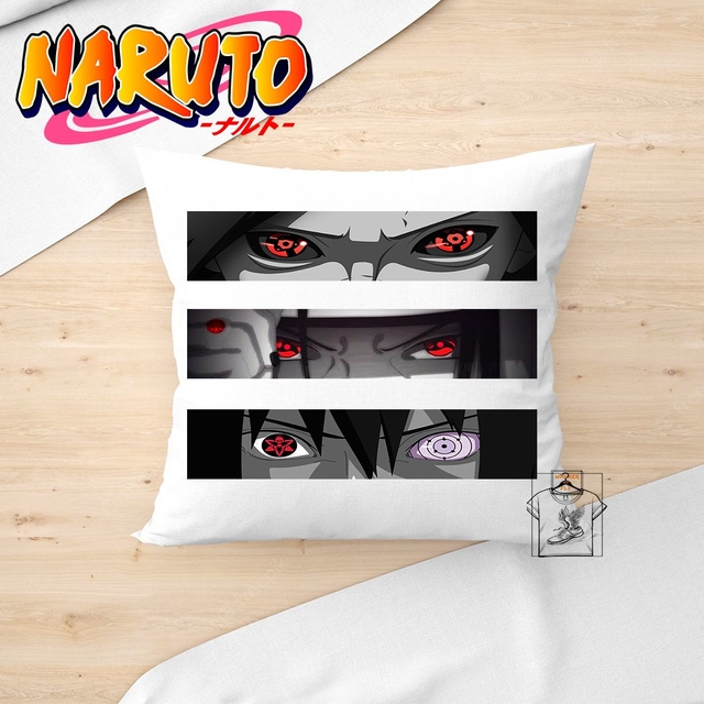 Almofada Clã Uchiha Sharingan Sasuke Redonda Oficial Naruto - Adrenaland -  A Realidade da Imaginação