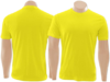 Camiseta Amarela Unissex Personalizada Sua Logo- Uniforme Trabalho