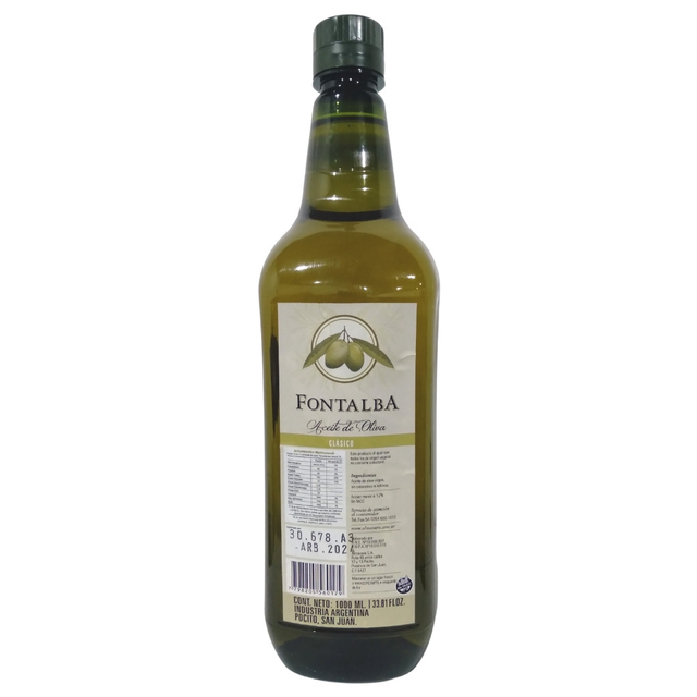 ACEITE DE OLIVA VIRGEN FONTALBA CLASICO INTENSO X 1 LT SIN TACC