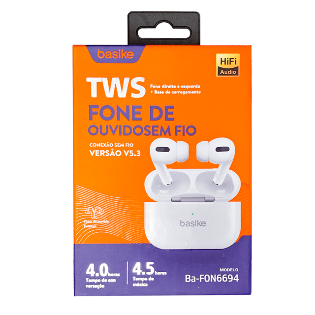 Fone Bluetooth sem Fio TWS Wireless WALLO - T23
