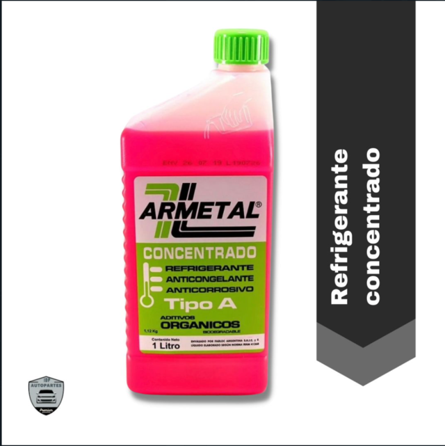 Liquido Refrigerante Amarillo Concentrado 1l Auto Camioneta