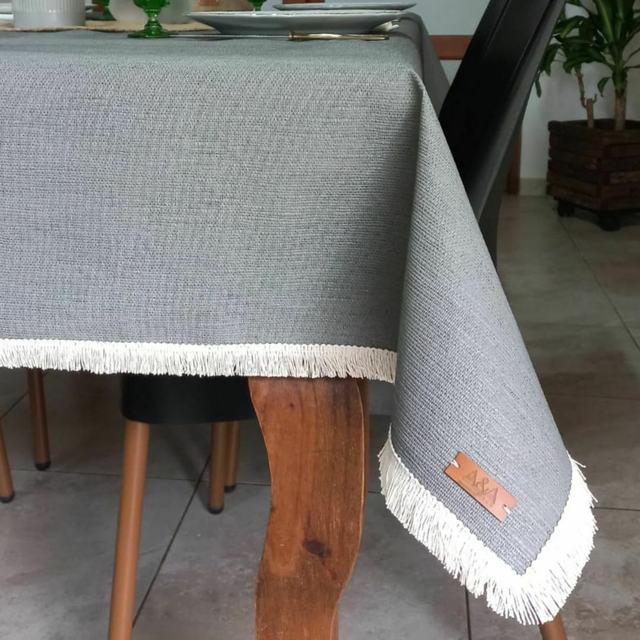 Mantel impermeable, mantel gris oscuro sólido, mantel para mesa de comedor,  decoración de mesa al aire libre, mantel cuadrado de 54 x 54 pulgadas