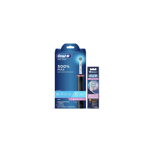 Cepillo Dental Eléctrico Oral-B® Pro 2000 + 2 Repuestos Sensi Ultrafin –  Dental Spot MX